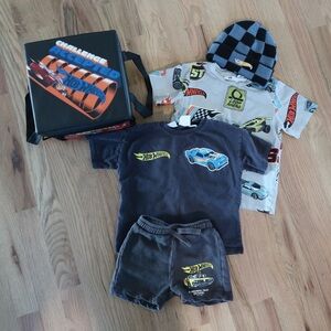 Hot Wheels Kids Clothing Set, beanie and Hot Wheels storage bag